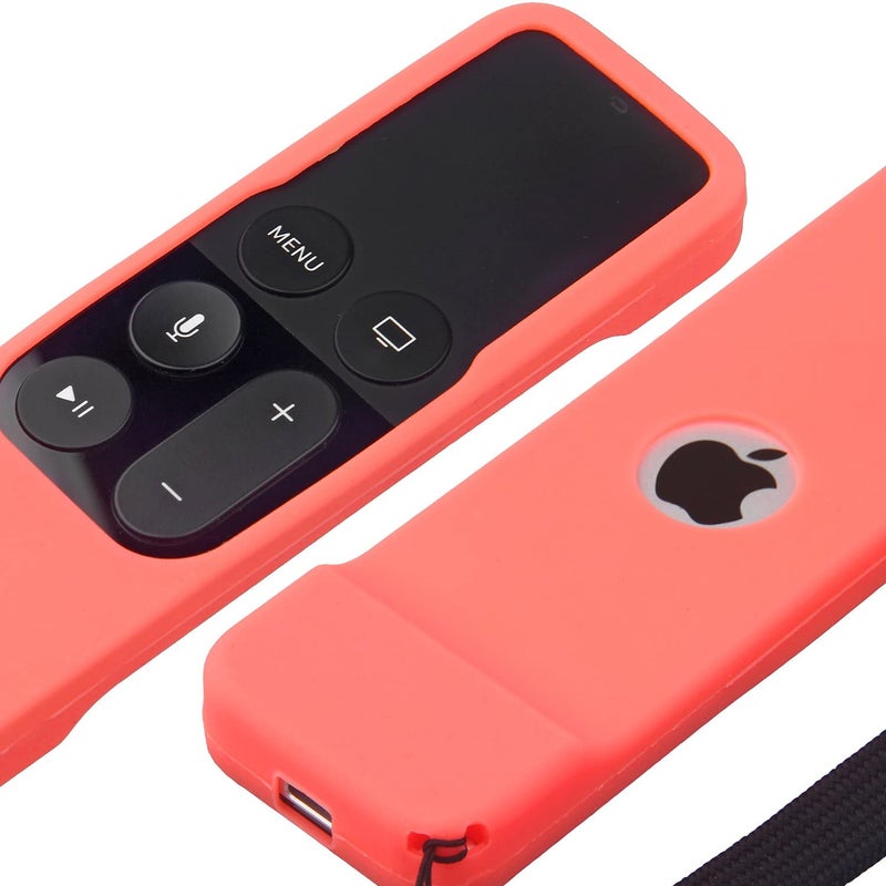 Akwox Light Weight [Anti Slip] Shock Proof Silicone Cover for New Apple Tv 4th / 4k 5th Generation Siri Remote Controller (Watermelon red) -not for New Apple 4k TV Series 6th Gen 2021 - Image 4